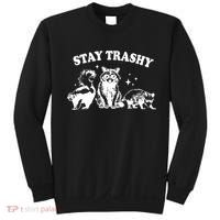 Stay Trashy Raccoon Opossum Skunk Sweatshirt thumb 0