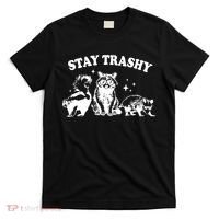 Stay Trashy Raccoon Opossum Skunk T-Shirt thumb 0