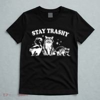 Stay Trashy Raccoon Opossum Skunk T-Shirt thumb 5