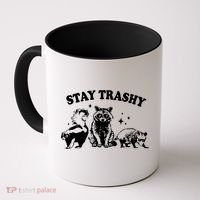 Stay Trashy Raccoon Opossum Skunk Coffee Mug thumb 0