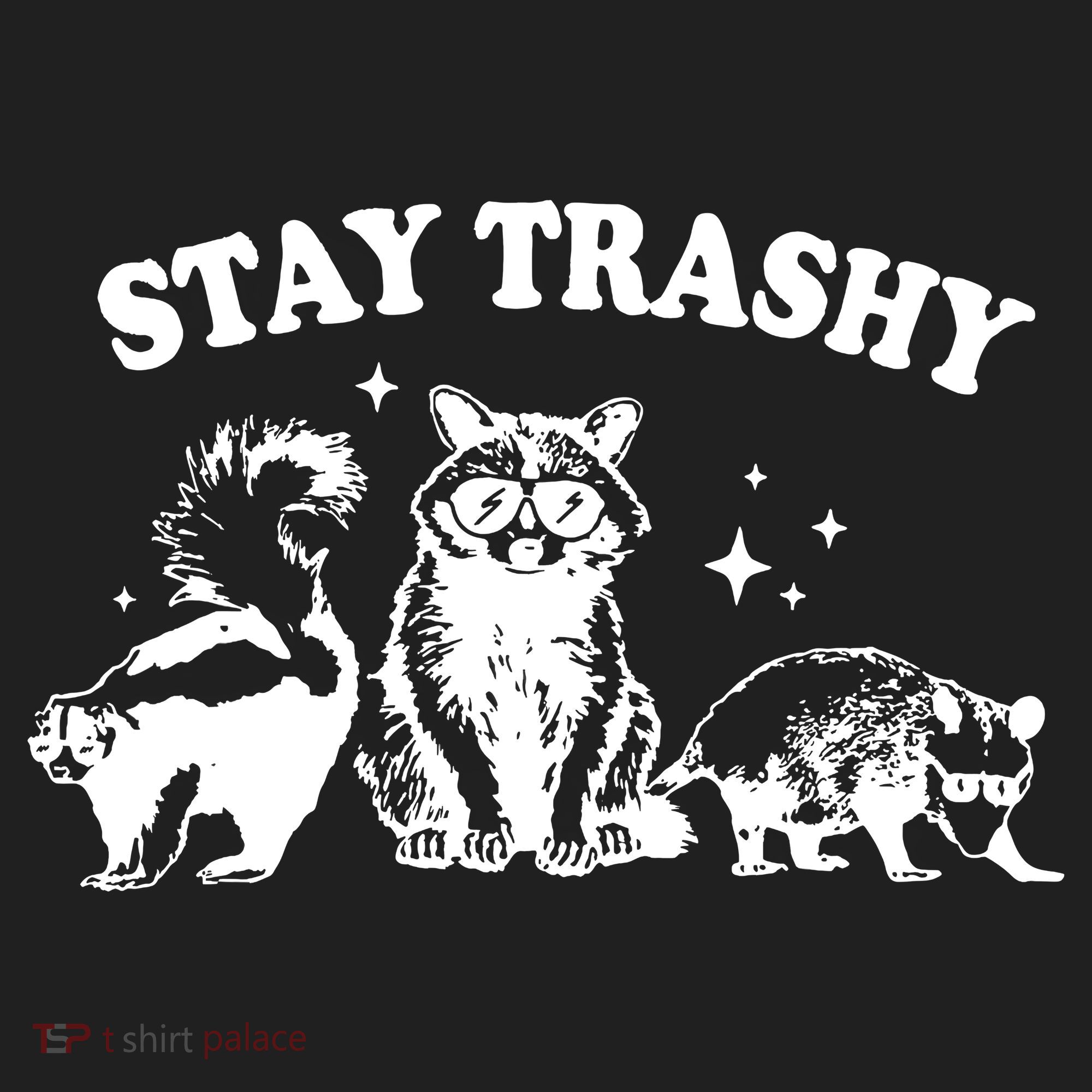 Stay Trashy Raccoon Opossum Skunk Beanie