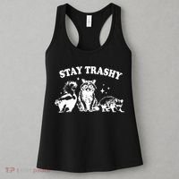 Stay Trashy Raccoon Opossum Skunk Women's Tank Top thumb 3