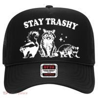 Stay Trashy Raccoon Opossum Skunk Hat thumb 0