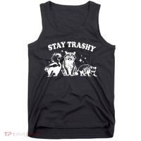Stay Trashy Raccoon Opossum Skunk Tank Top thumb 0
