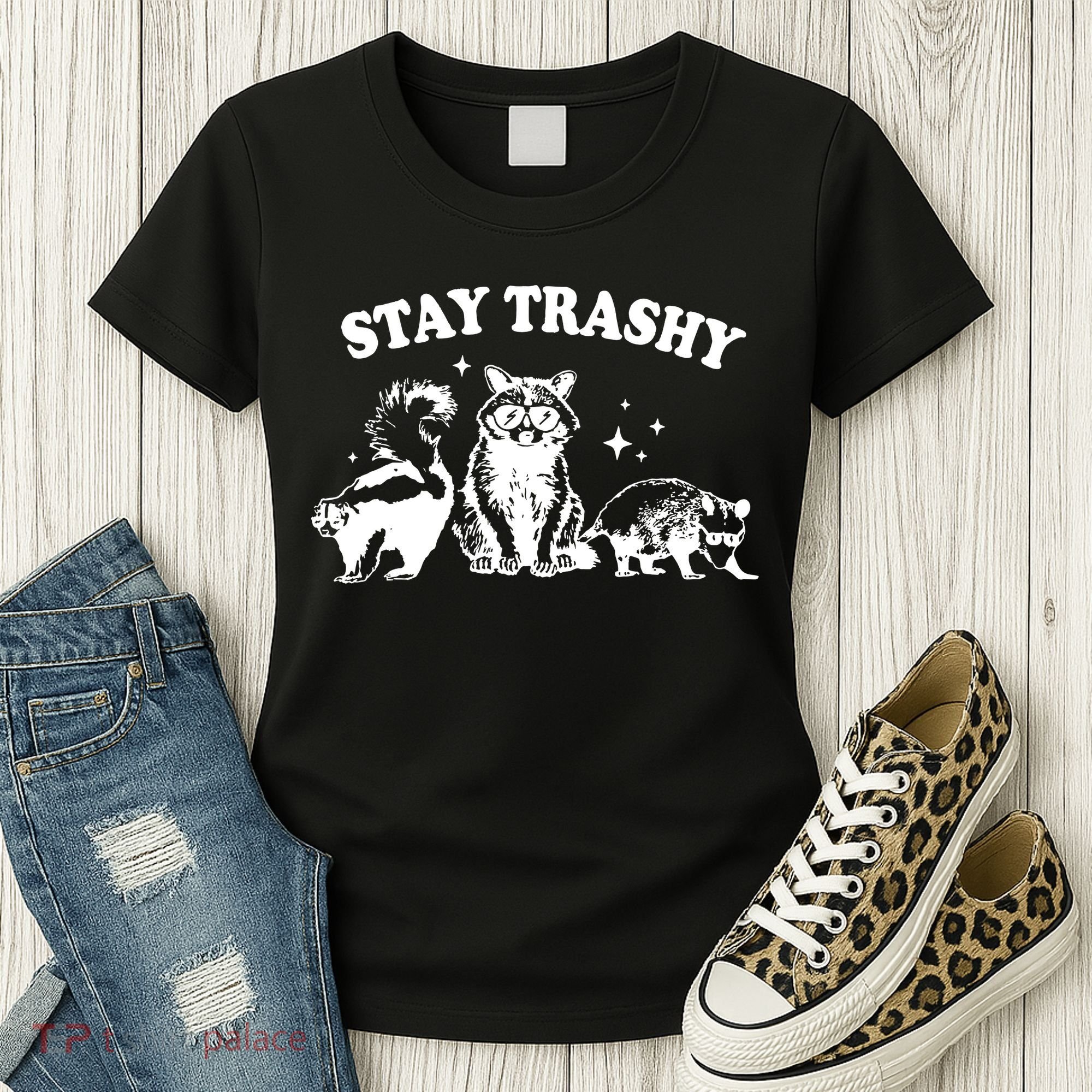 Stay Trashy Raccoon Opossum Skunk Women's T-Shirt
