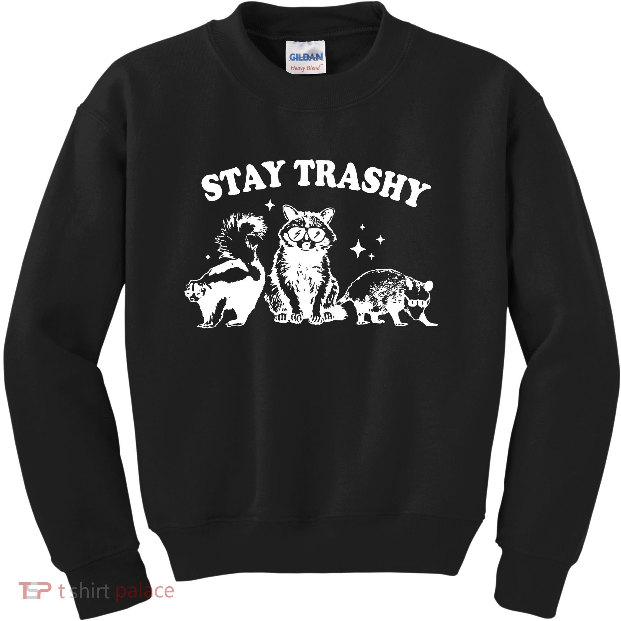 Stay Trashy Raccoon Opossum Skunk Kids Sweatshirt