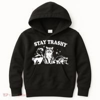 Stay Trashy Raccoon Opossum Skunk Kids Hoodie thumb 0