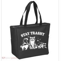 Stay Trashy Raccoon Opossum Skunk Tote Bag thumb 2