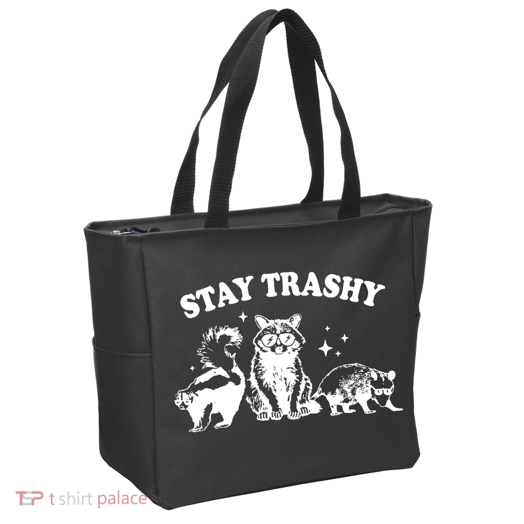 Stay Trashy Raccoon Opossum Skunk Tote Bag