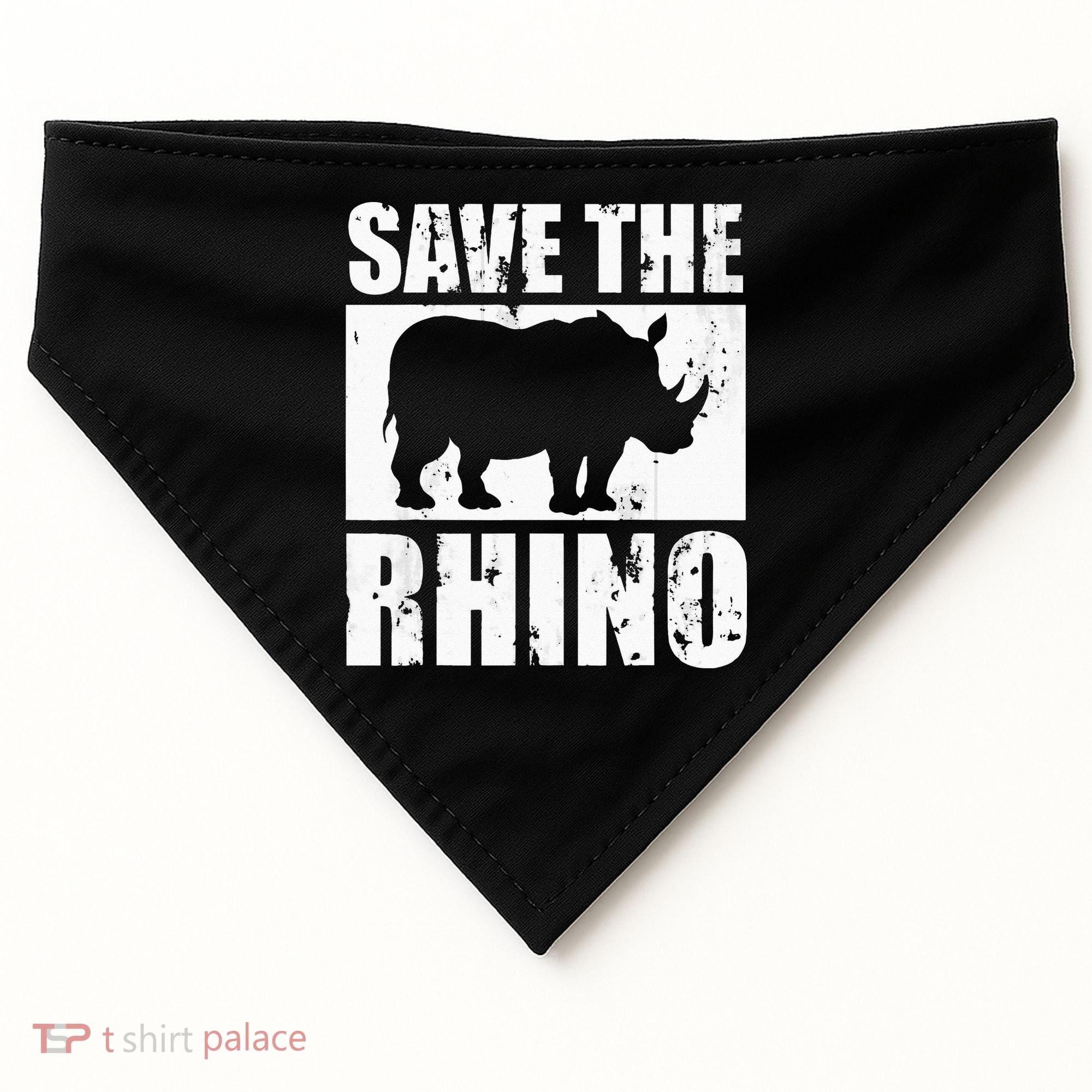 Save The Rhino USA-Made Doggie Bandana