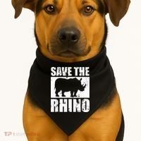 Save The Rhino USA-Made Doggie Bandana thumb 1