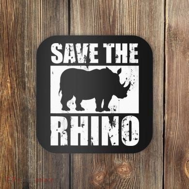 Save The Rhino Coaster