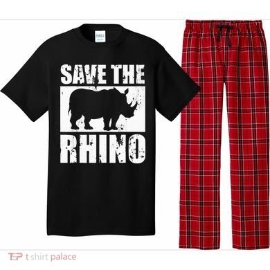 Save The Rhino Pajama Set