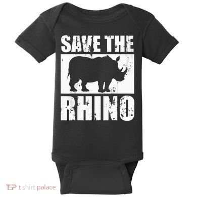 Save The Rhino Baby Bodysuit
