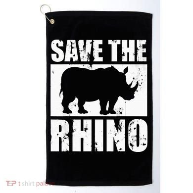Save The Rhino Golf Towel