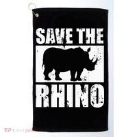 Save The Rhino Golf Towel thumb 0