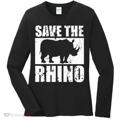 Save The Rhino Women's Long Sleeve Shirt