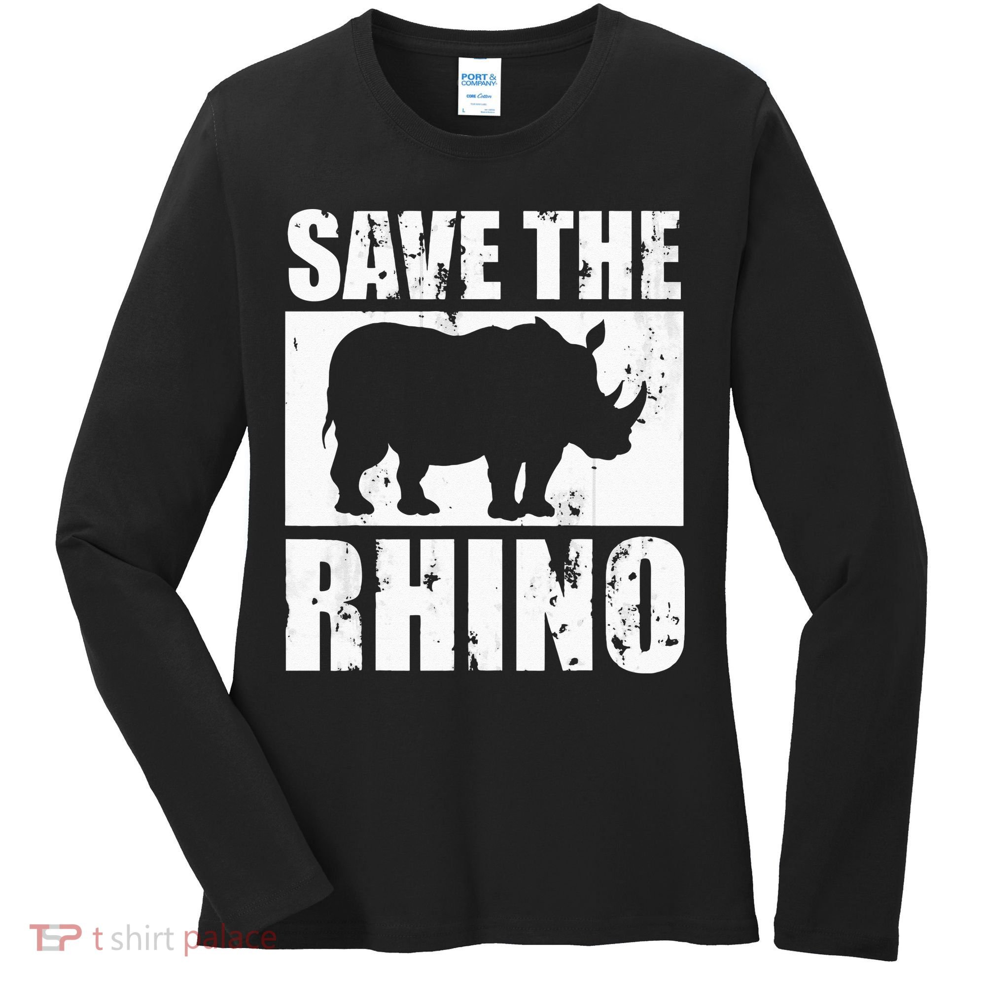 Save The Rhino Women's Long Sleeve Shirt