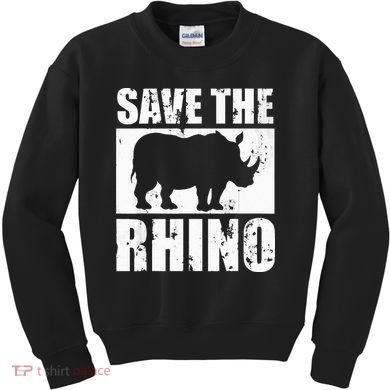 Save The Rhino Kids Sweatshirt