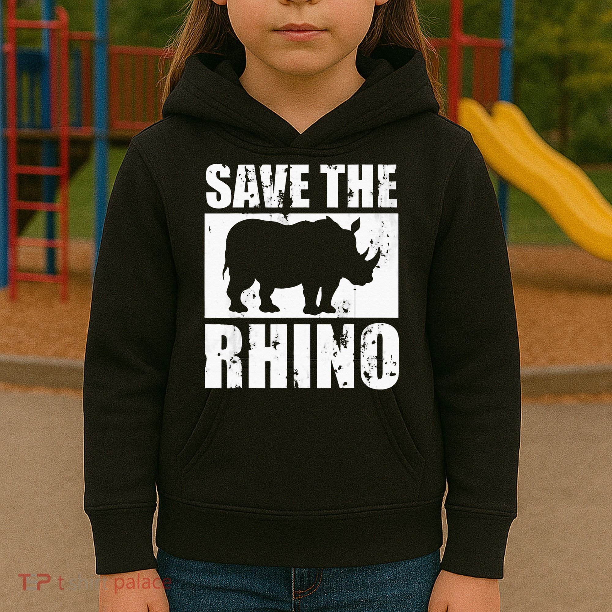 Save The Rhino Kids Hoodie