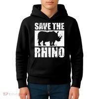 Save The Rhino Kids Hoodie thumb 4