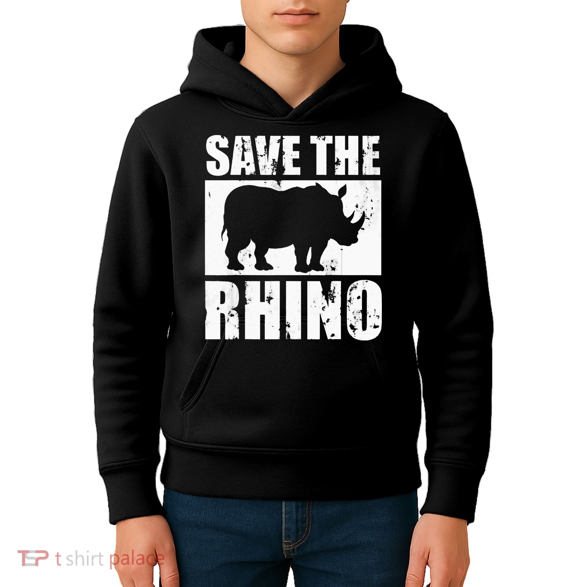Save The Rhino Kids Hoodie