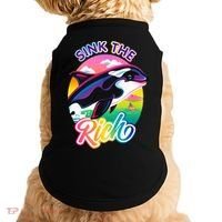 Sink The Rich Gladys Killer Whale The Yacht Sinking Orca Rainbow Doggie Tank thumb 0