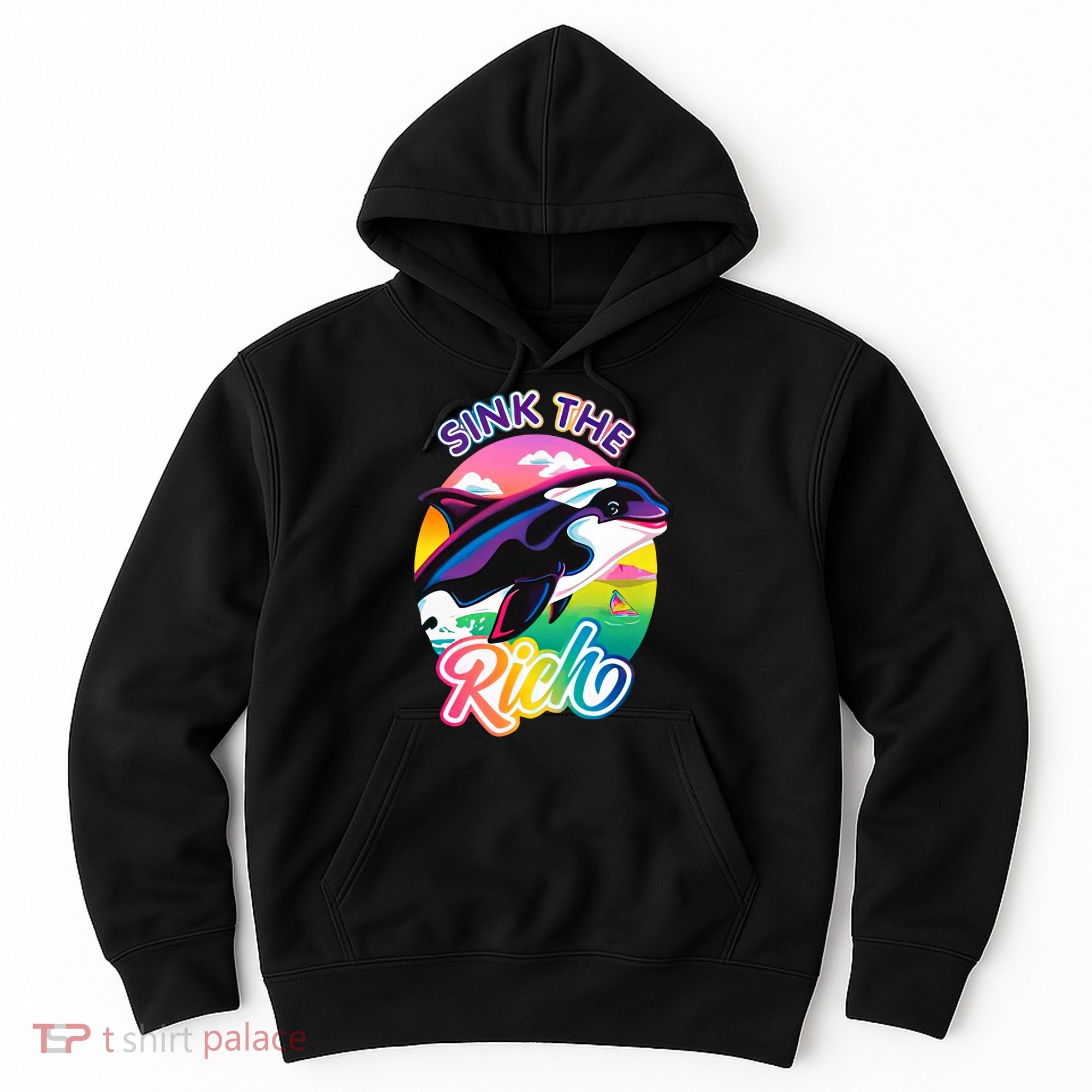Sink The Rich Gladys Killer Whale The Yacht Sinking Orca Rainbow Hoodie