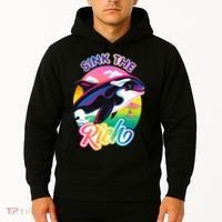 Sink The Rich Gladys Killer Whale The Yacht Sinking Orca Rainbow Hoodie thumb 2