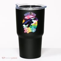 Sink The Rich Gladys Killer Whale The Yacht Sinking Orca Rainbow Tumbler thumb 0