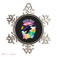 Sink The Rich Gladys Killer Whale The Yacht Sinking Orca Rainbow Ornament thumb 0