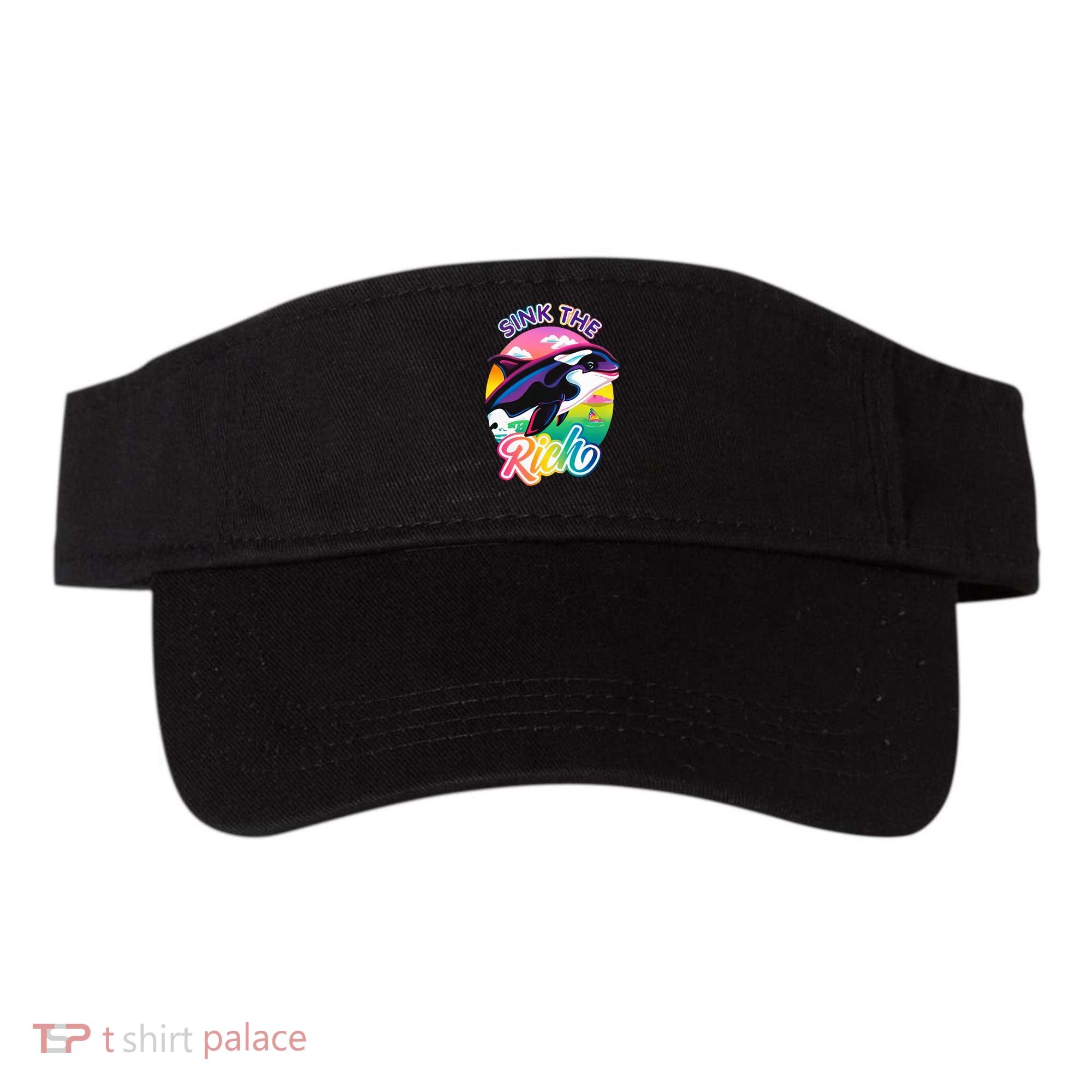 Sink The Rich Gladys Killer Whale The Yacht Sinking Orca Rainbow Visor