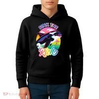 Sink The Rich Gladys Killer Whale The Yacht Sinking Orca Rainbow Kids Hoodie thumb 4
