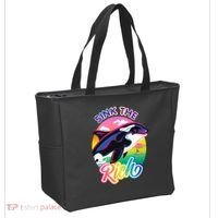 Sink The Rich Gladys Killer Whale The Yacht Sinking Orca Rainbow Tote Bag thumb 2