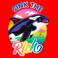 Sink The Rich Gladys Killer Whale The Yacht Sinking Orca Rainbow Santa Hat thumb 1