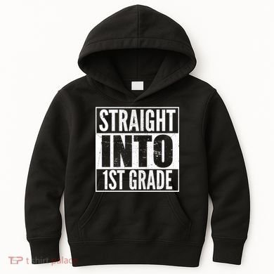 Straight Into 1st Grade Kids Hoodie