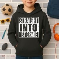 Straight Into 1st Grade Kids Hoodie thumb 2