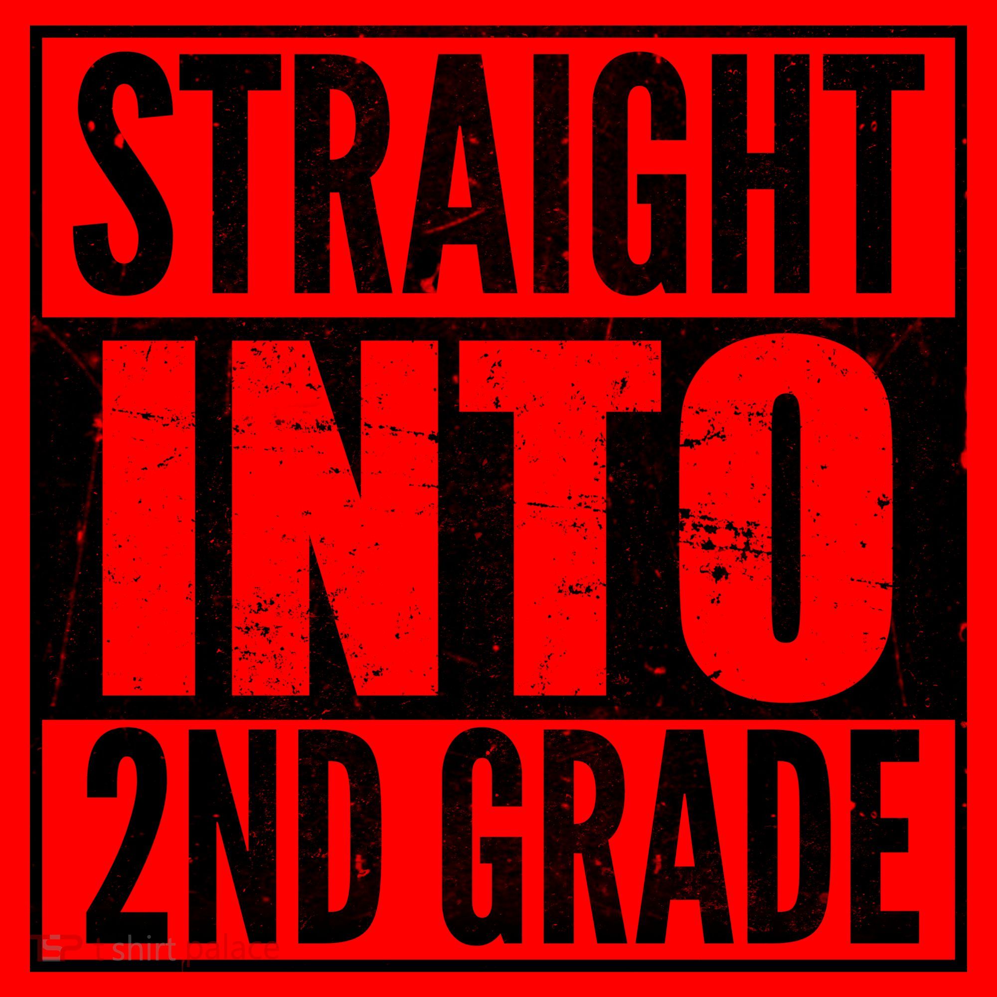Straight Into 2nd Grade Santa Hat