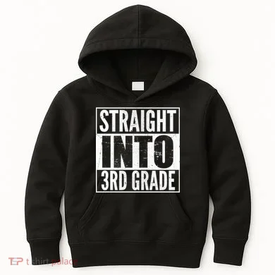 Straight Into 3rd Grade Kids Hoodie