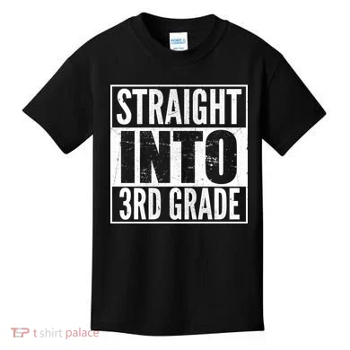 Straight Into 3rd Grade Kids T-Shirt