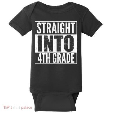Straight Into 4th Grade Baby Bodysuit