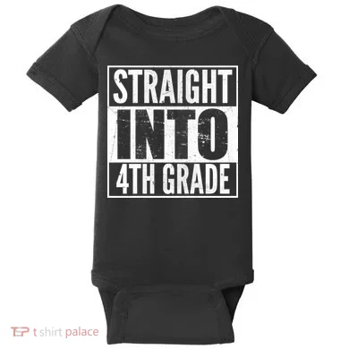Straight Into 4th Grade Baby Bodysuit