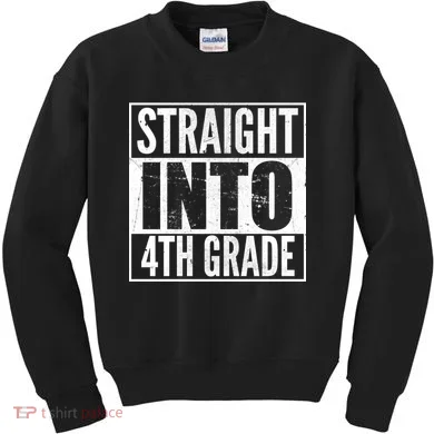 Straight Into 4th Grade Kids Sweatshirt