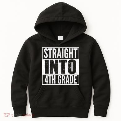 Straight Into 4th Grade Kids Hoodie