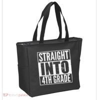 Straight Into 4th Grade Tote Bag thumb 2
