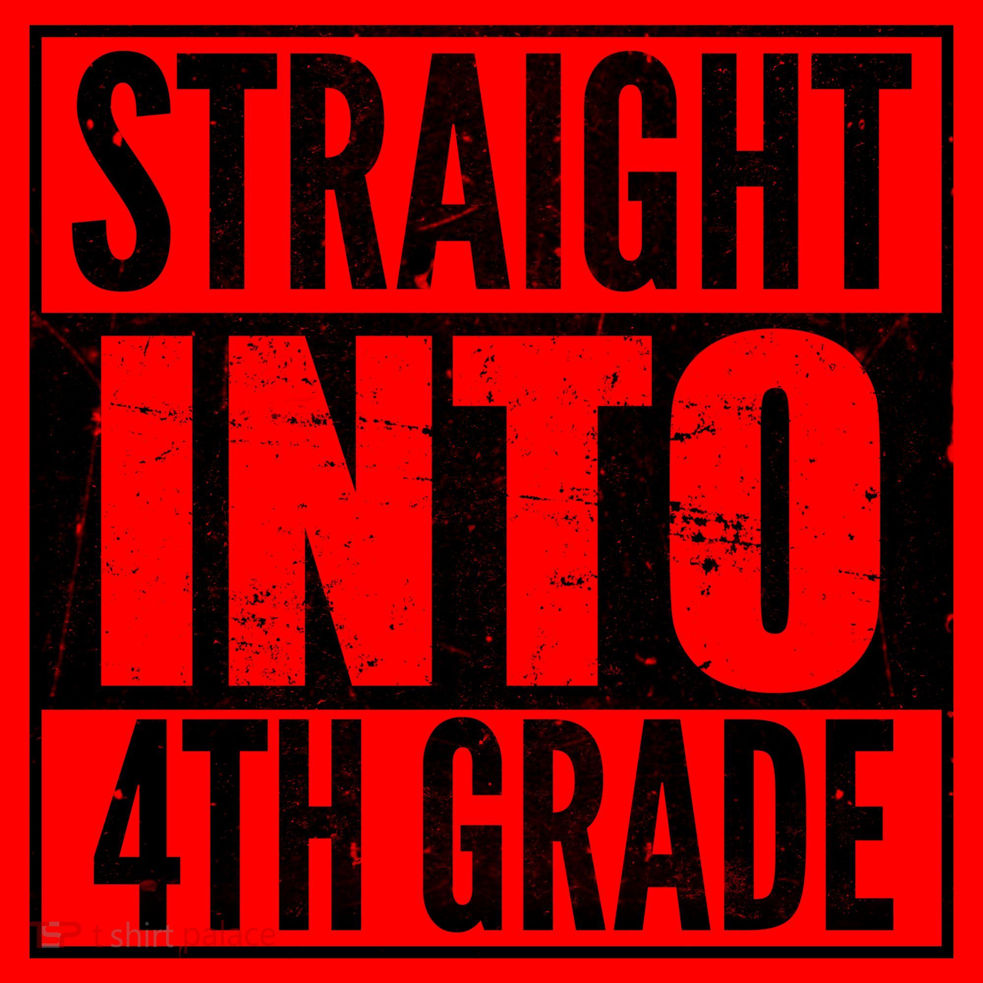 Straight Into 4th Grade Santa Hat