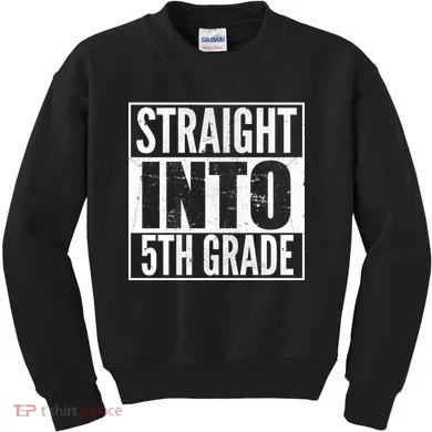 Straight Into 5th Grade Kids Sweatshirt