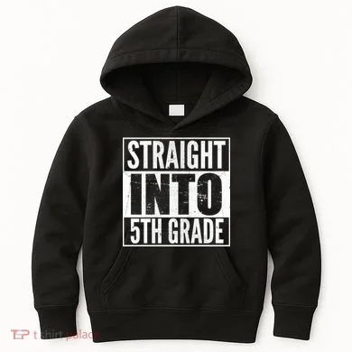 Straight Into 5th Grade Kids Hoodie