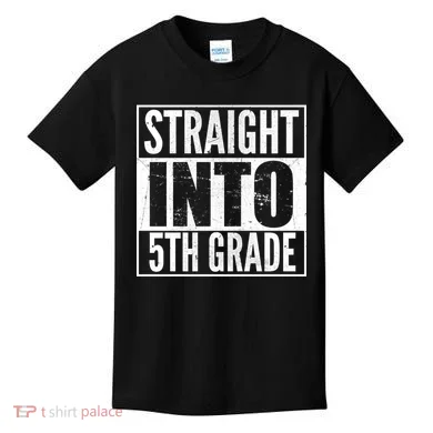 Straight Into 5th Grade Kids T-Shirt
