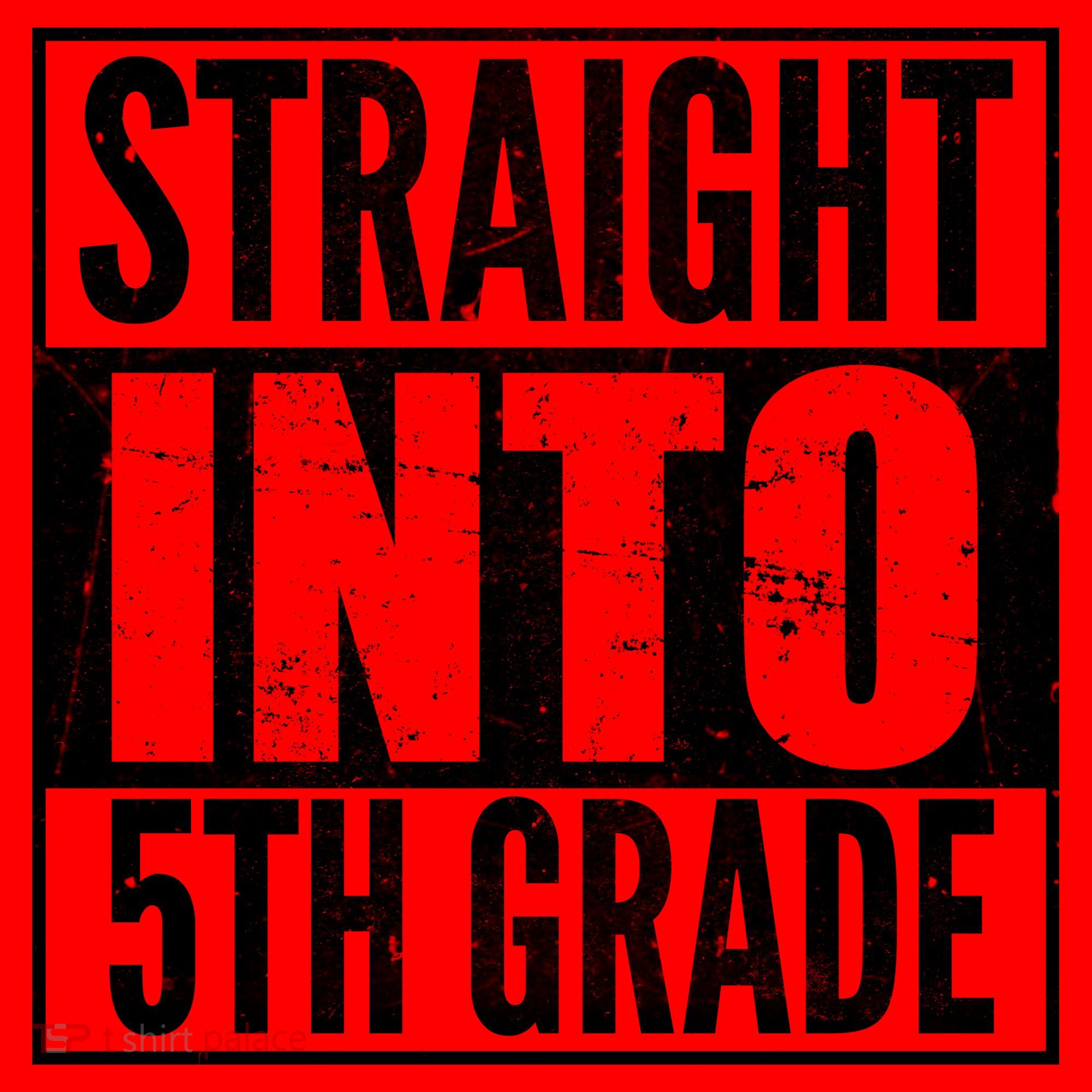 Straight Into 5th Grade Santa Hat